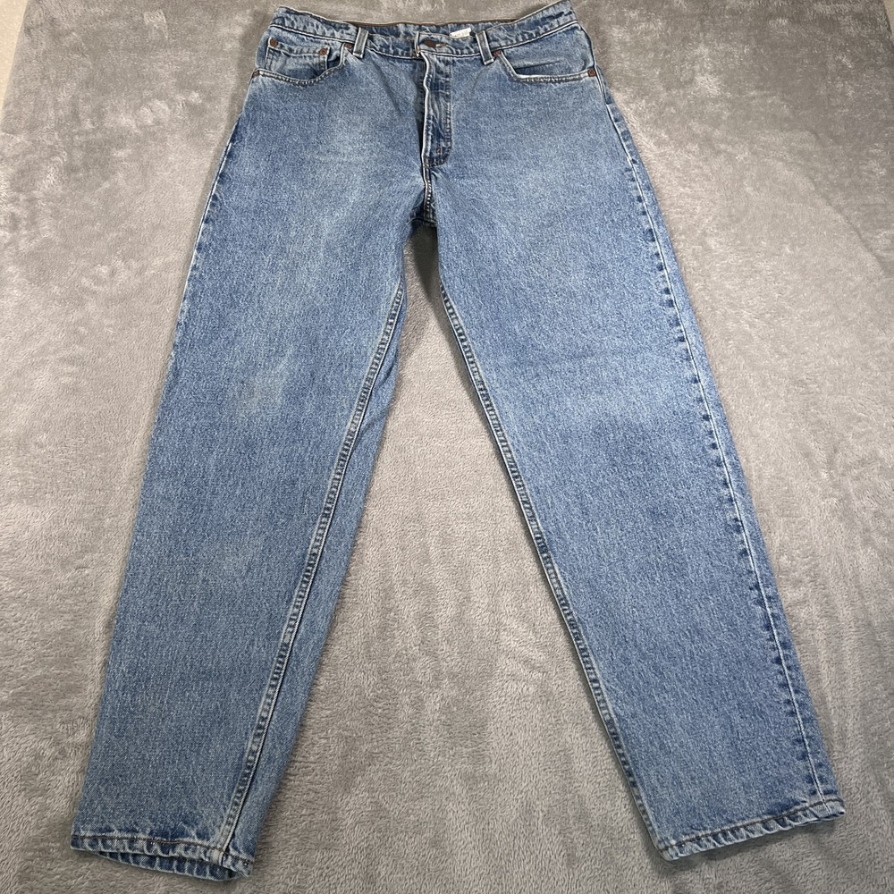 Vtg Levis 550 Jeans Mens 36x32 (Fits 33x32) Blue Relaxed Tapered Leg USA 90s Y2K